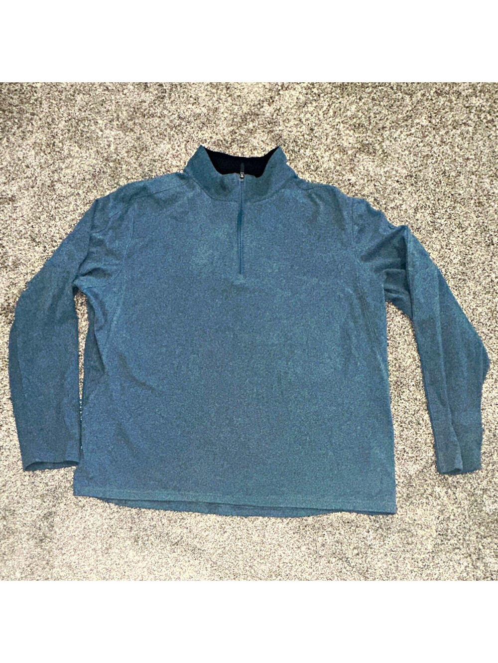 Mondetta Outdoor Men XL Blue Fleece 1/4 Zip Pullover Activewear Sweatshirt